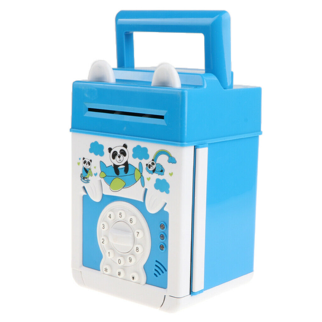 ode Electronic Piggy Banks Mini ATM Money Coin Crash Saving Box w/ Electronic