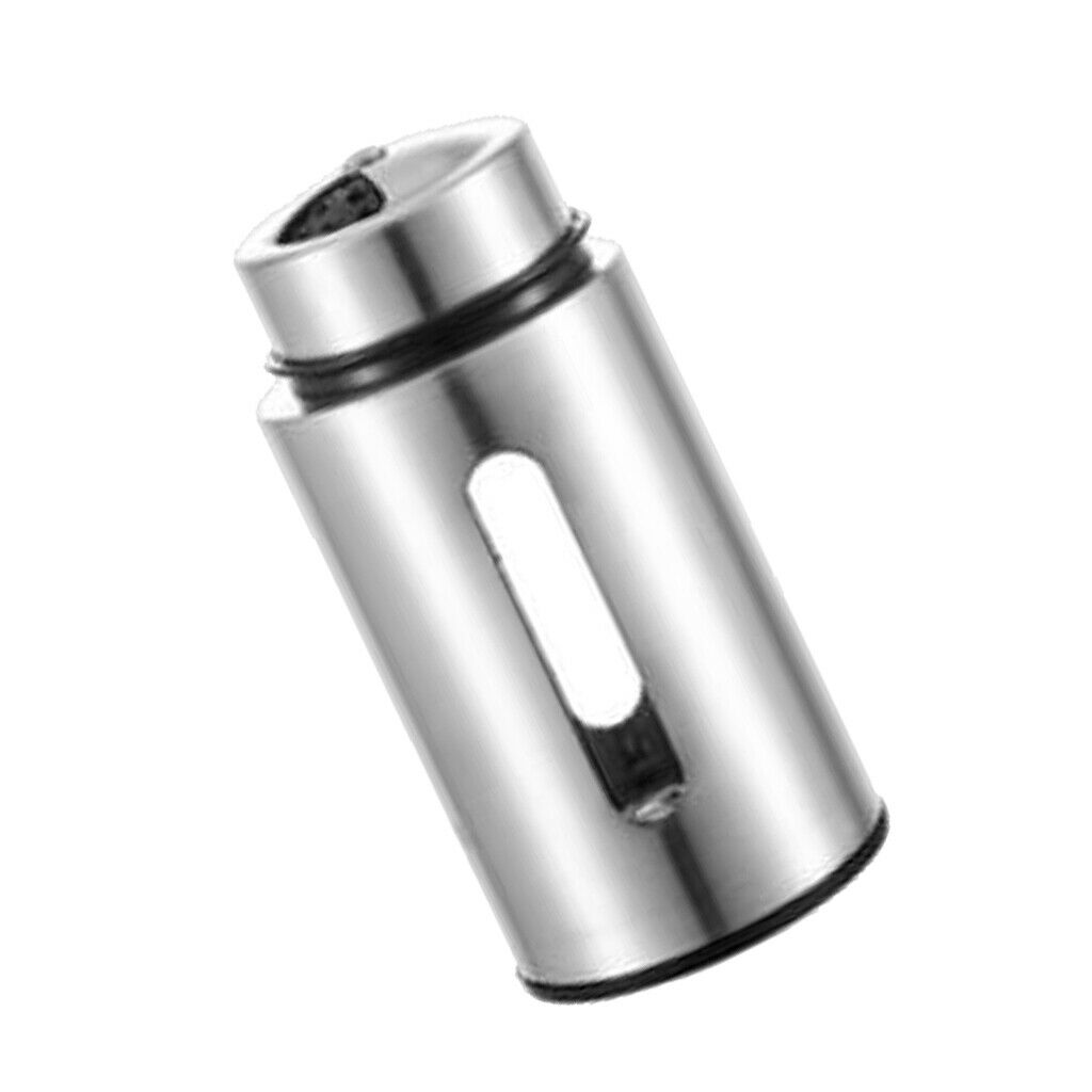 Portable Stainless Steel Spice Shaker Seasoning Dispenser Rotating Lids Jars