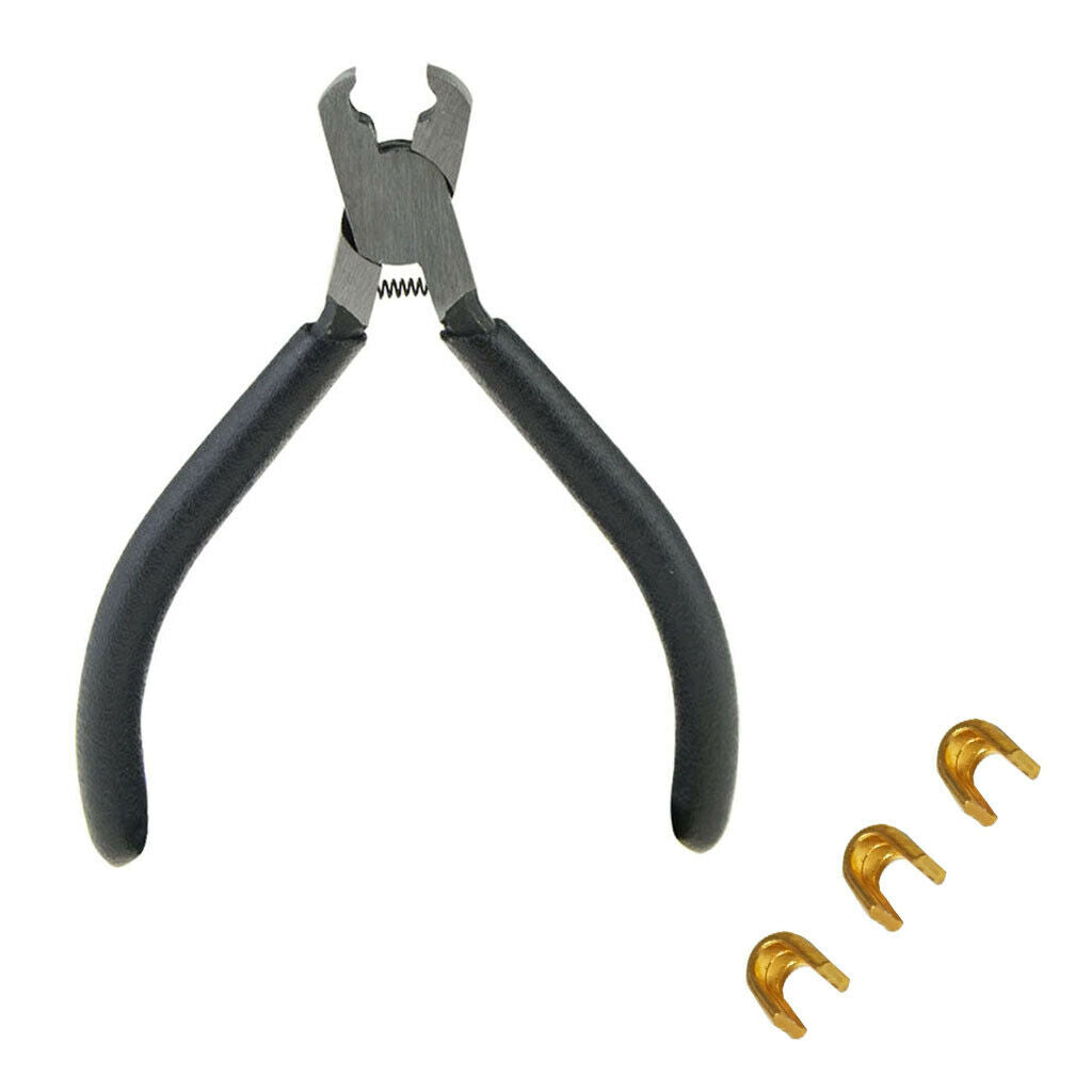 9Pcs Bow Nocking Points with Nock Set Pliers Outdoor Shooting Tool