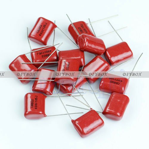 10PCS CBB22 Capacitor 400V 105J 1uF 400V/105J Pitch 20mm 22*14*7MM