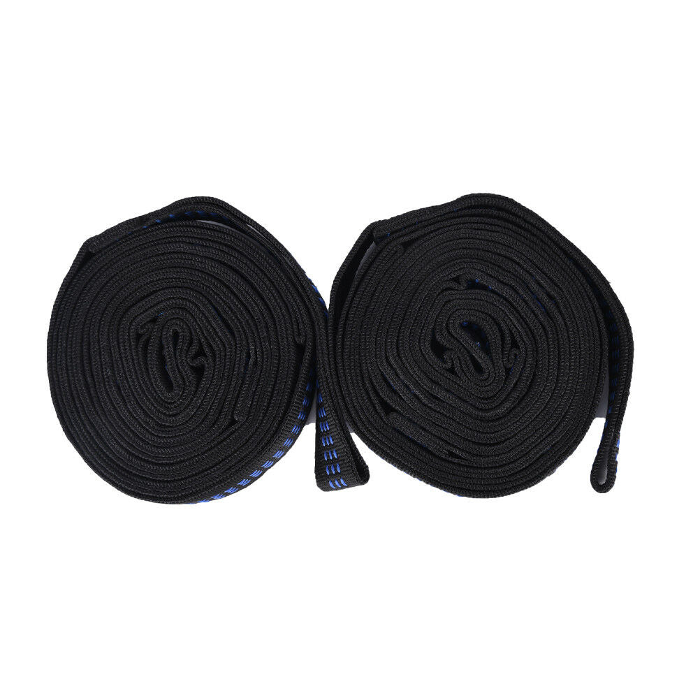 2x adjustable tree hanging hammock belts heavy duty extension straps 16 loops DD