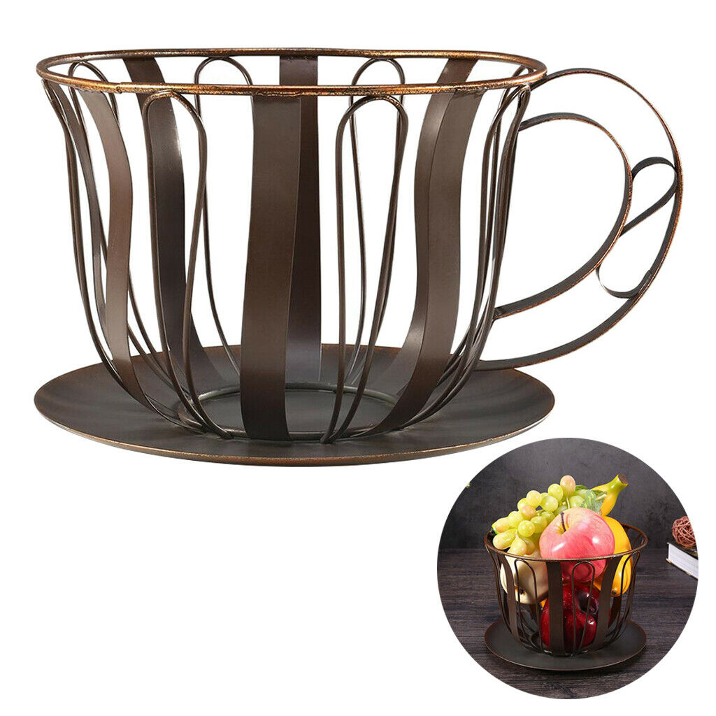 Coffee Pod Holder Large Capacity Fruit Organizer Container Kitchen Office