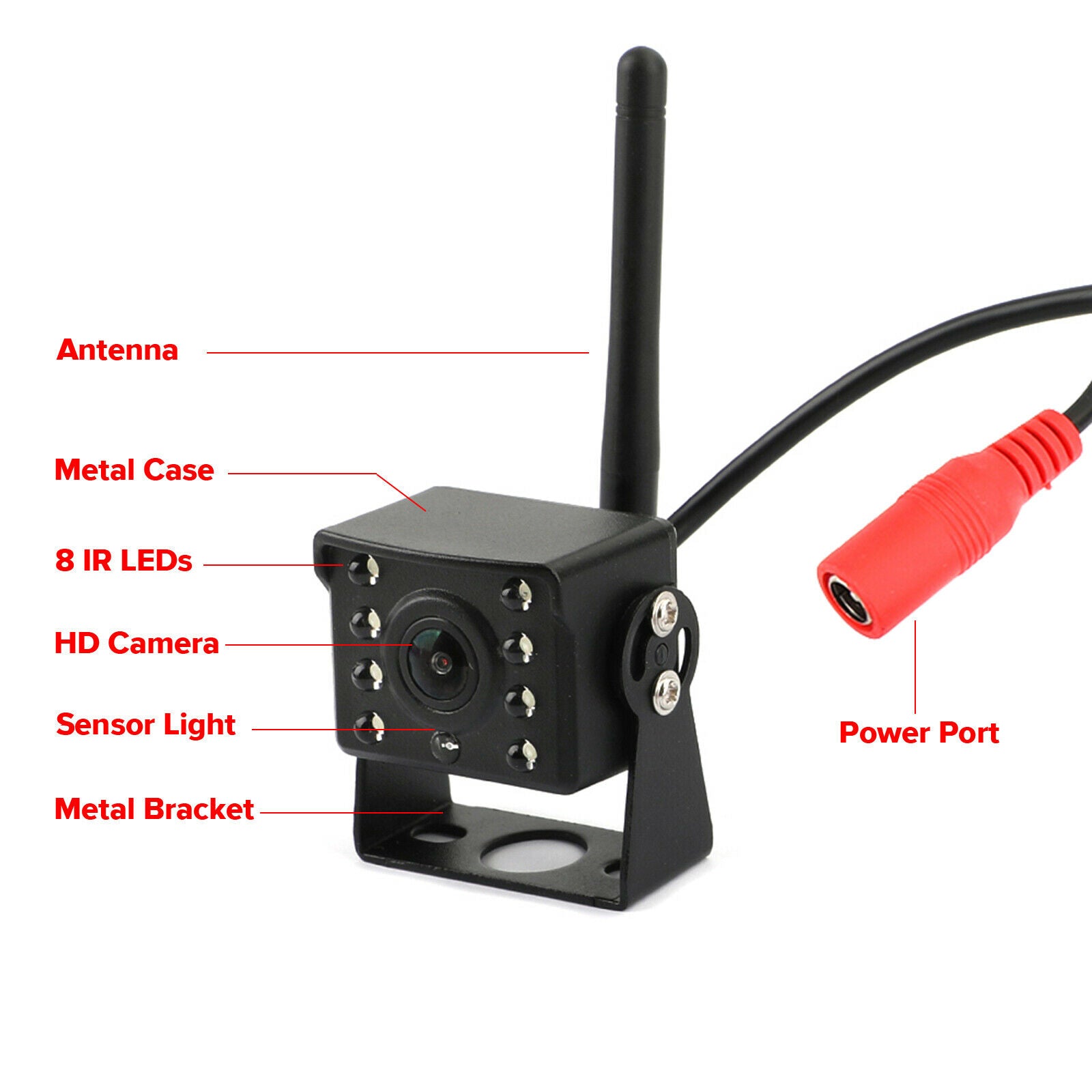 WiFi Wireless Car Truck RV Trailer Rear View Backup Camera CCTV For iOS Android#