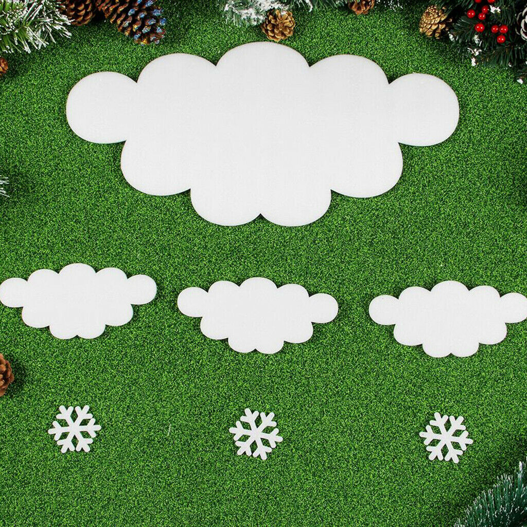 Merry Christmas Foam Cloud Shape DIY Christmas Accessories