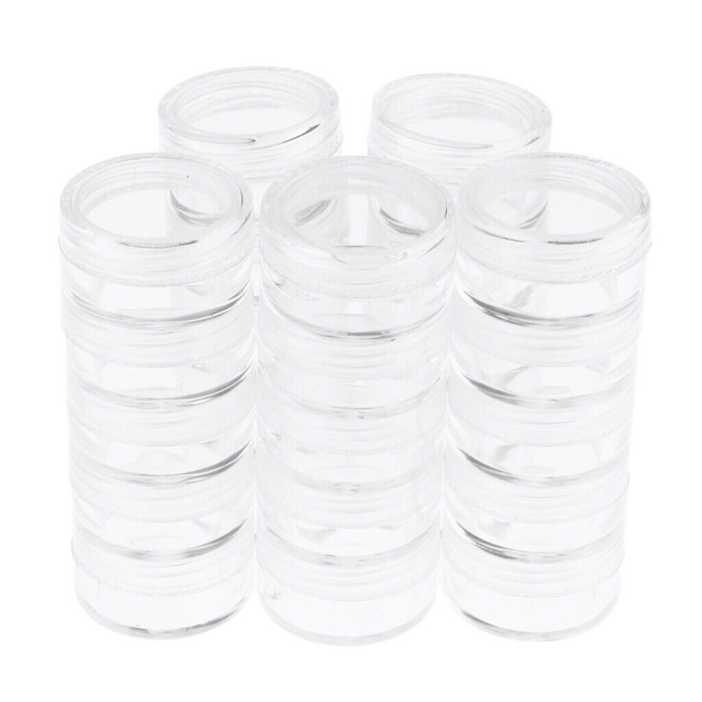 Plastic Storage Container Set Beads Storage Boxes & Transparent Bottles
