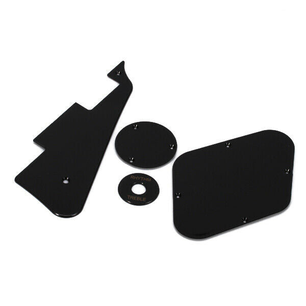 1 Set of Black Pickguard Cavity Switch Cover Pickup Selector Plate for