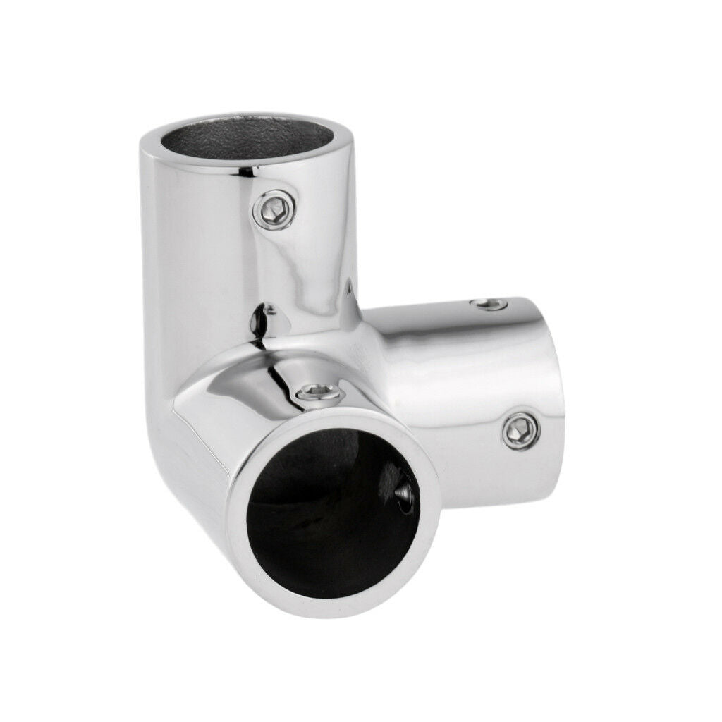 Mirror Polished 316 Stainless Steel Boat Hand Rail Fitting 1" Elbow Tube