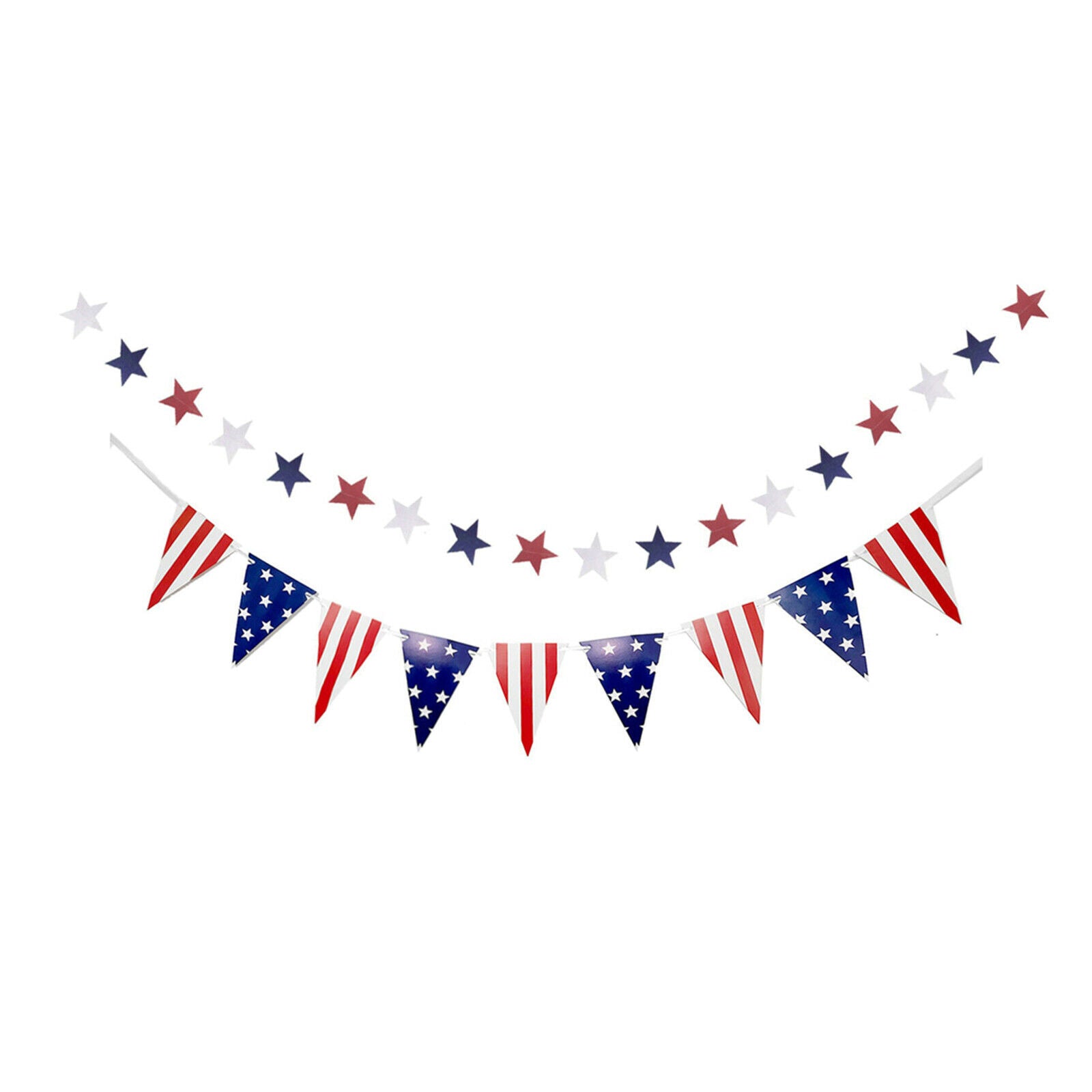 Fourth Of July Patriotic Decorations Hanging Swirl Independence Day Ornaments