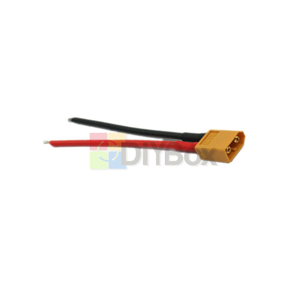 Lots 2Pcs XT60 Connector Male W/ Housing 10CM Silicon Wire 14AWG Cable
