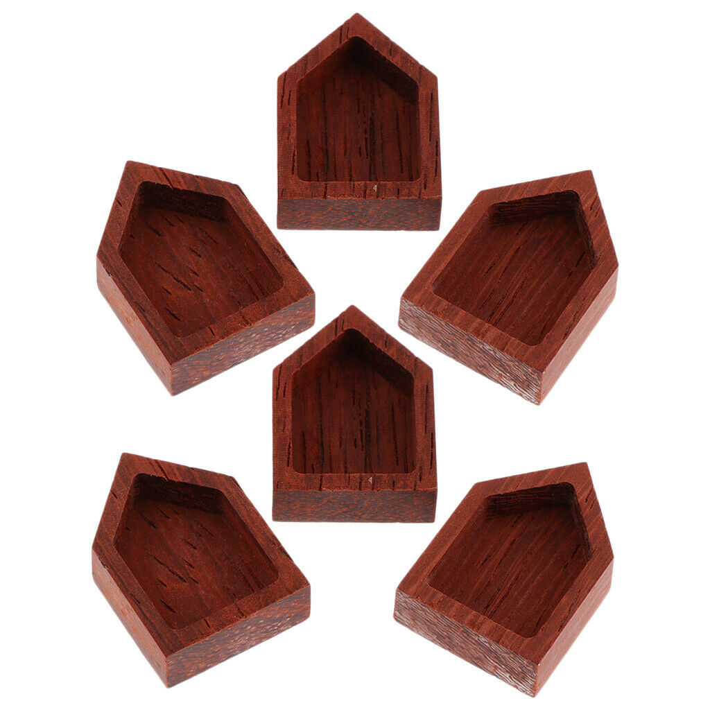 6 Pieces Natrual Wood Pendant Charms for Crafts Jewelry Necklace Crafts DIY