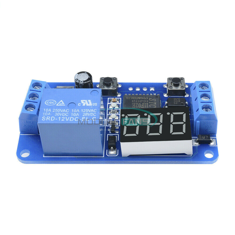 5PCS Digital DC12V  LED Display Delay Timer Control Switch Module PLC Automation