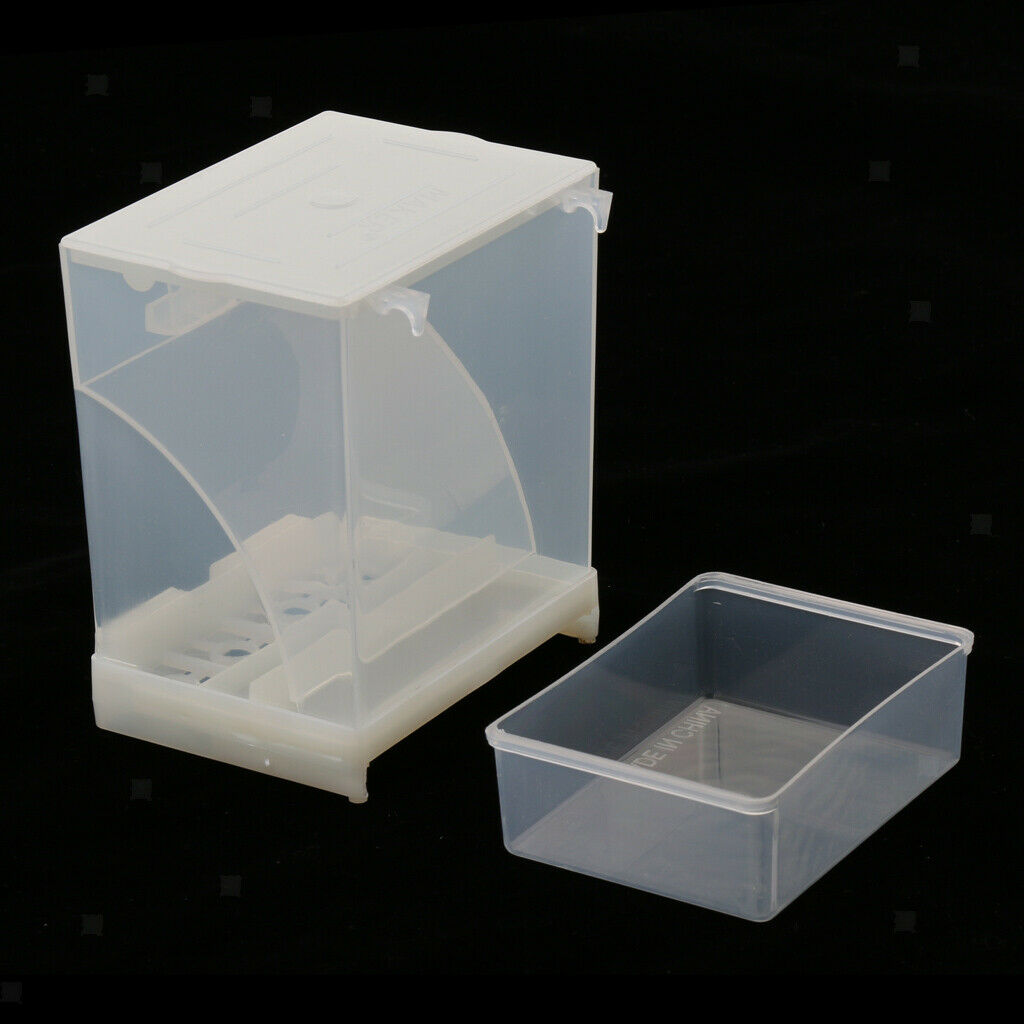 Pet Bird Automatic Feeder Food Feeding Box Parrot Finch Dispenser Cage Perch