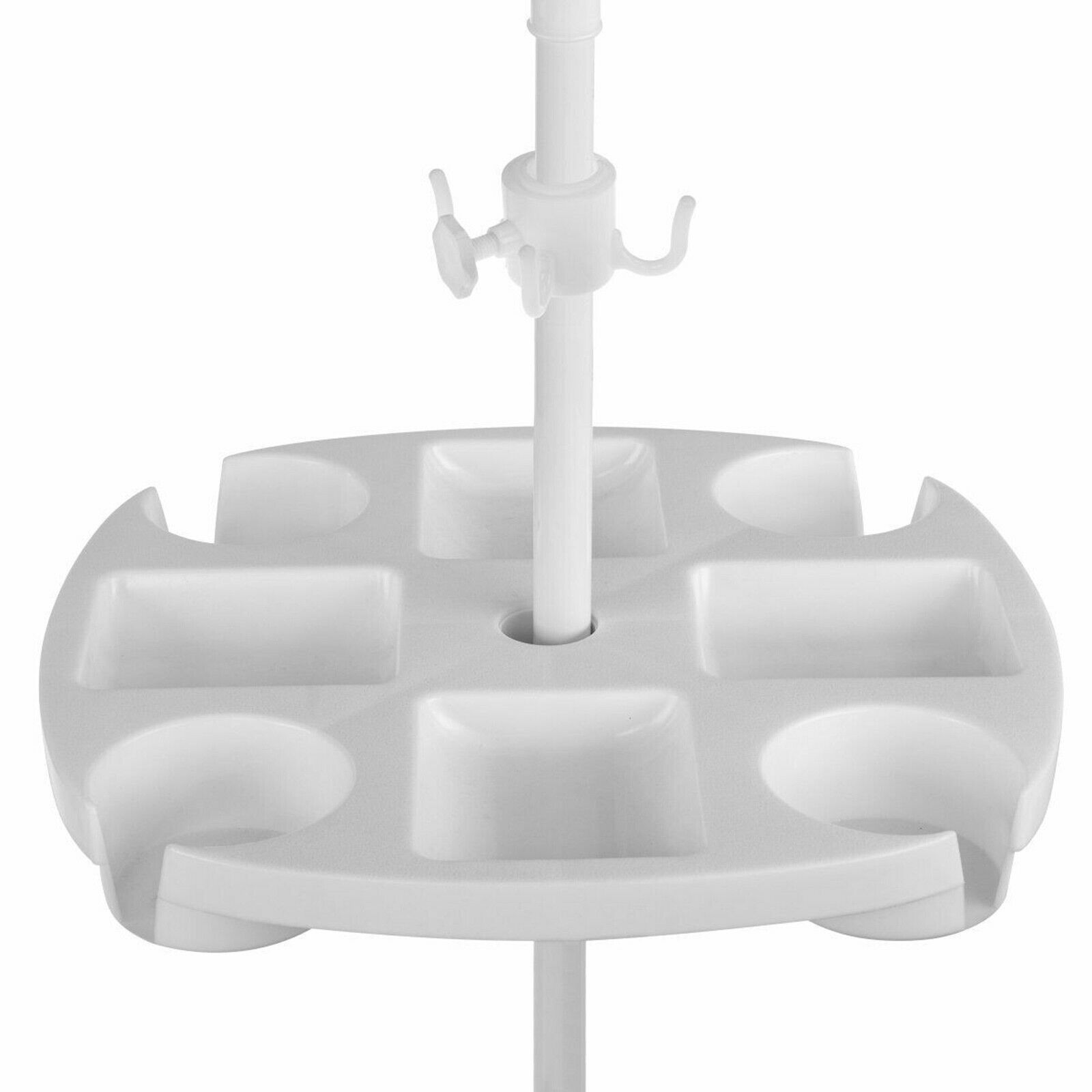 Summer Beach Umbrella Table Tray with Hanging Hook for Garden Swimming Pool