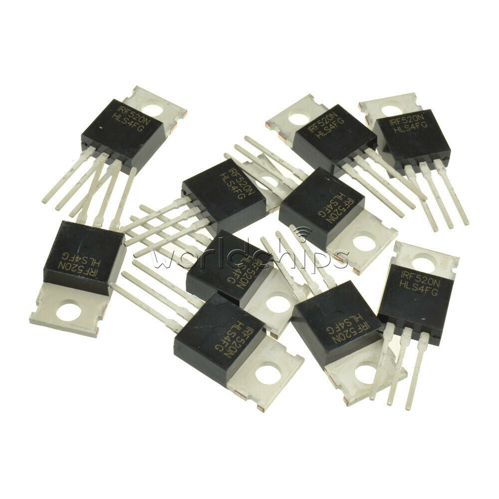 20PCS Lot IRF520 IRF520N TO-220 N-Channel IR Power MOSFET