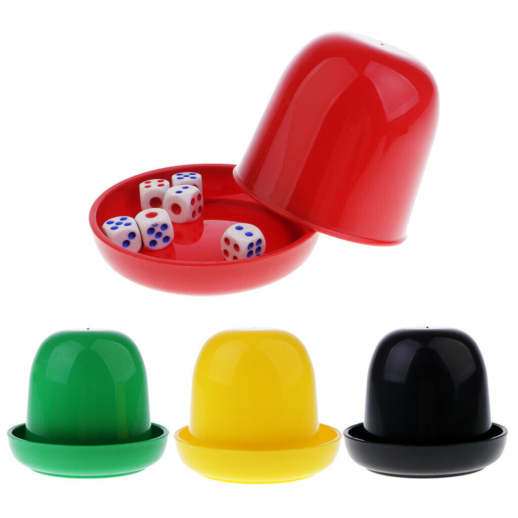 Dice Cup and 6 Acrylic Digital Dice for Game Guessing Tool