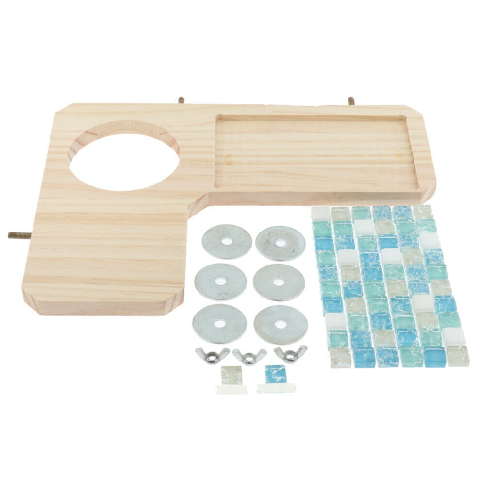 Hamster Wooden Stand Platform Hamster Cage Accessories for Small Pet Type 1