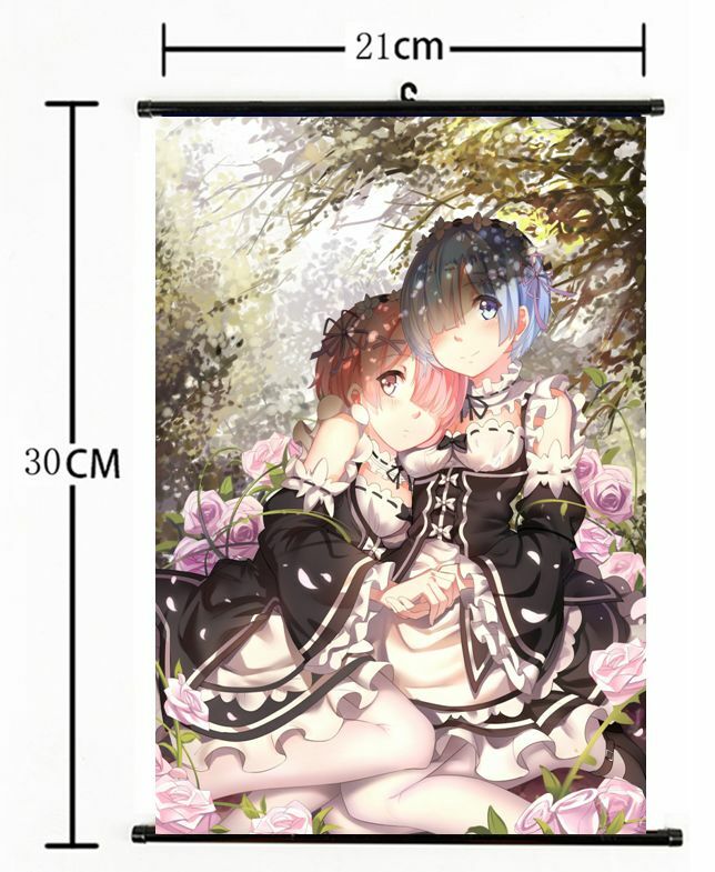 Japan Anime Re: Zero kara Hajimeru Isekai Seikatsu Rem Poster Wall Scroll 936