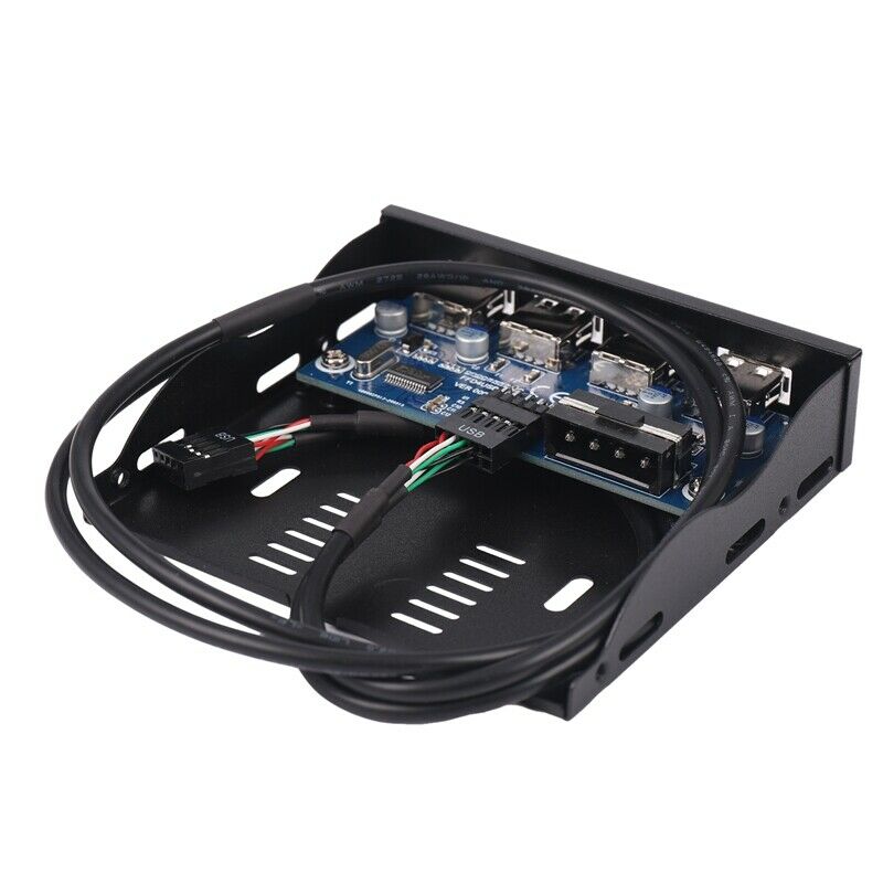 3.5 Inch Floppy Bay 4 Ports USB 2.0 Hub USB2.0 Front Panel Expansion Adapter CG2