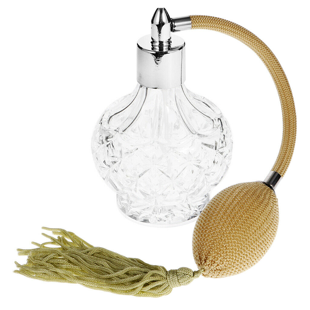 Refillable Perfume Atomizer Bottle Crystal Star with Tassel 100ml Travel