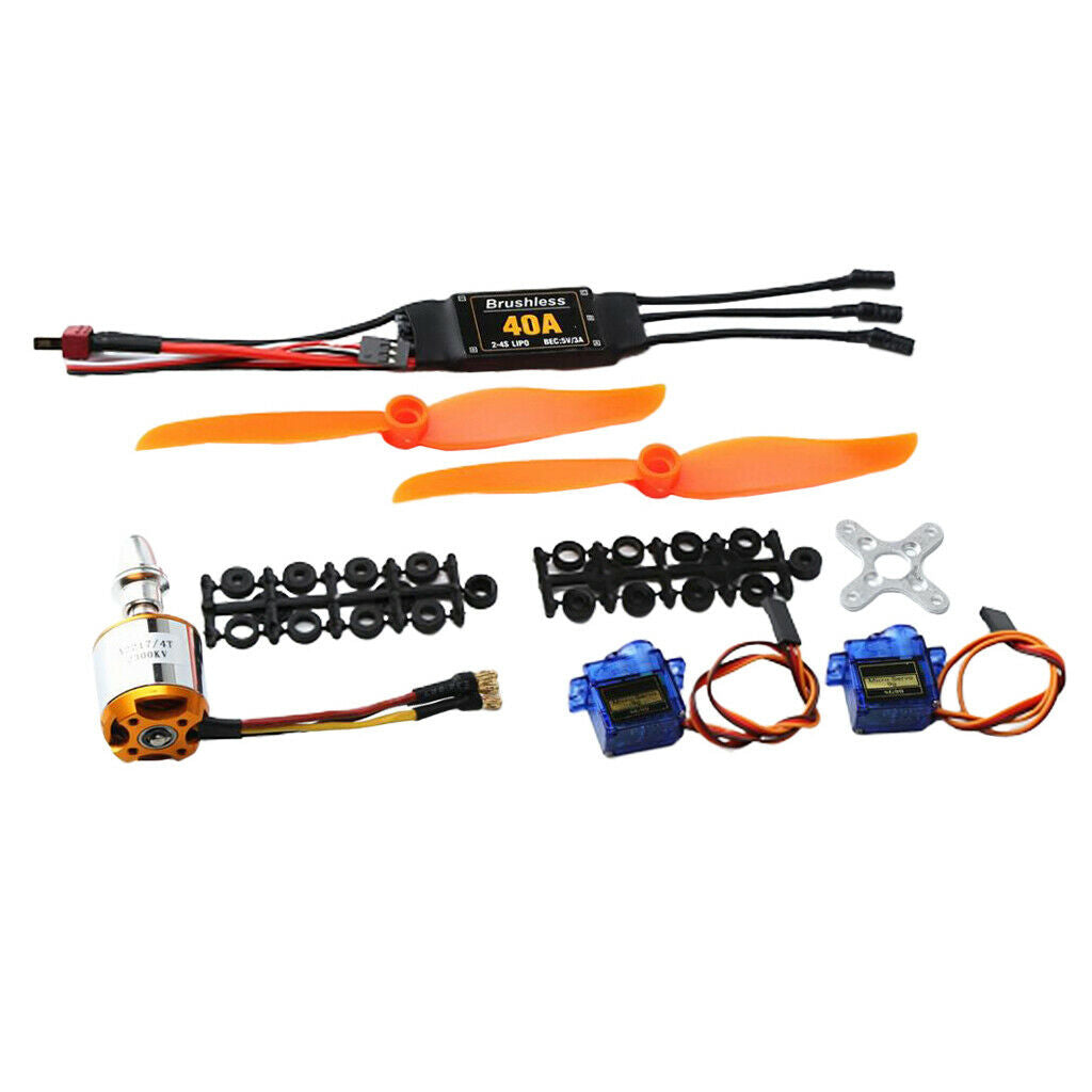 Full Set 9G Servo A2217 Motor 2300KV, Propeller ESC RC Airplane Parts of