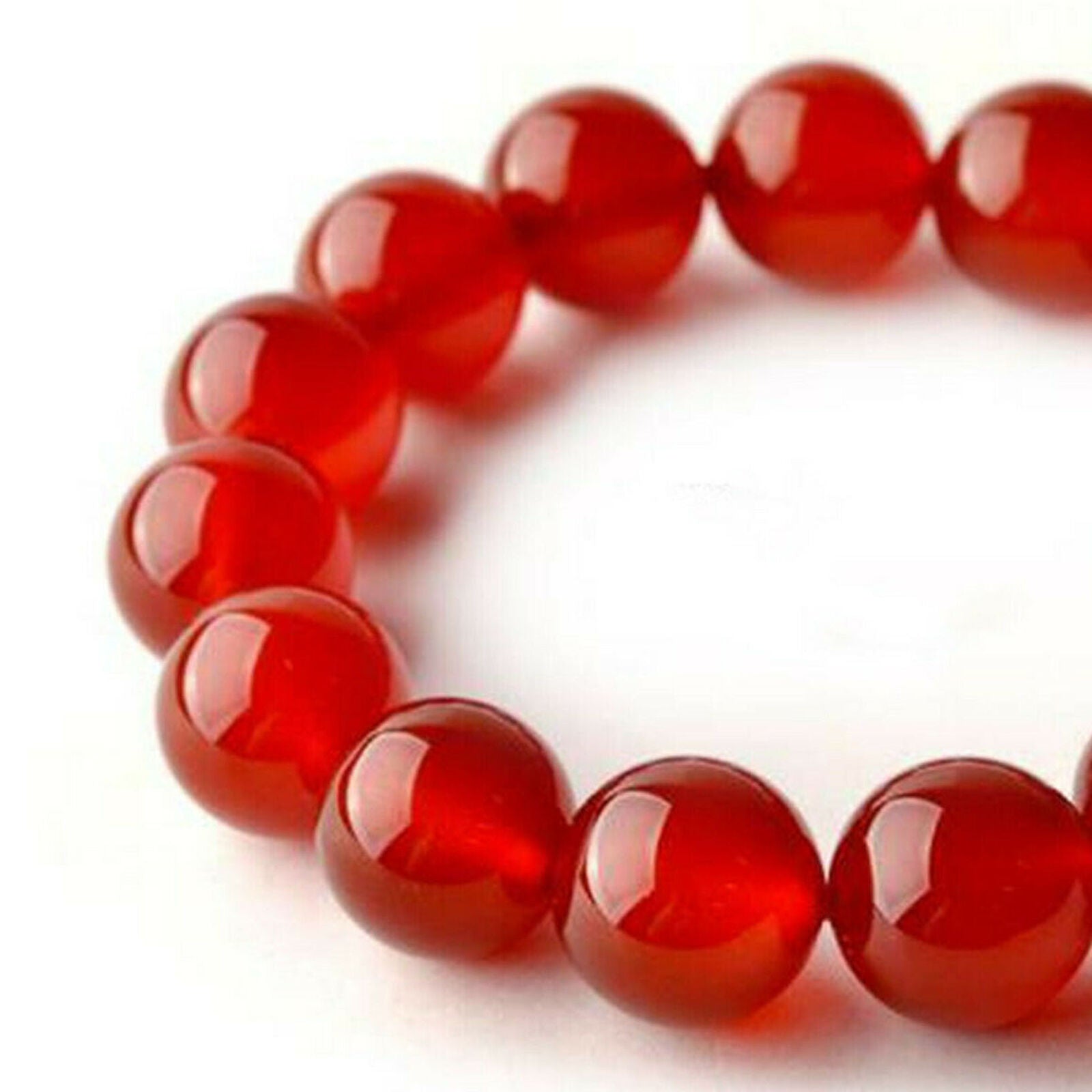 10mm Natural Red Agate Feng Shui Pi Xiu Wealth Bracelet Good Luck Bangle Gifts