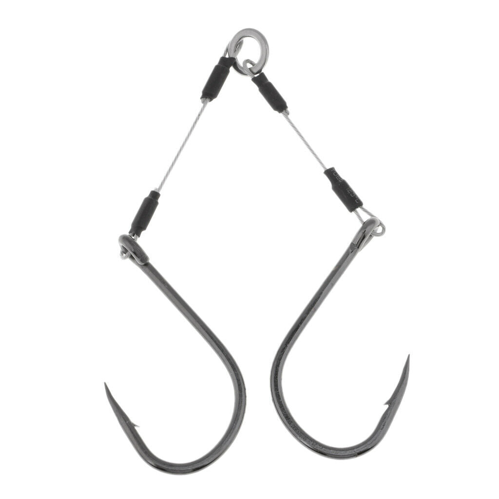 4pcs Jigging Assist Hook Sea Fishing Hook Barbed Wire Hook with