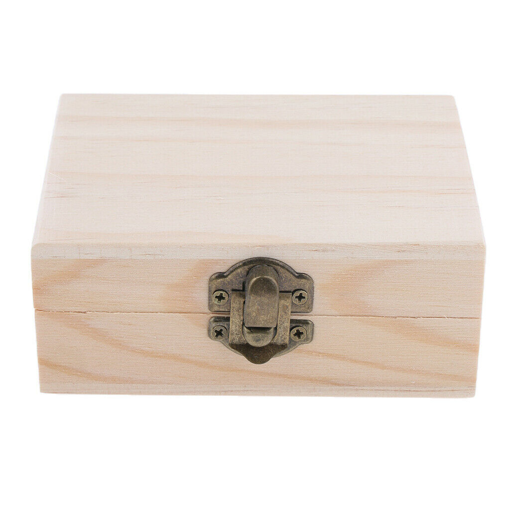 2 Pcs Handmade Natural Wood Essential Oils Aromatherapy Storage Box Display