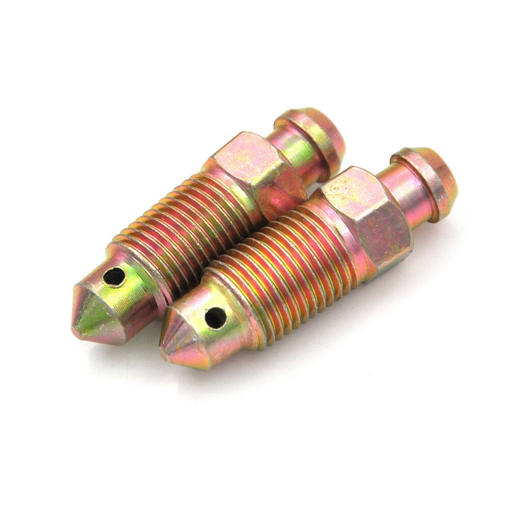 4pcs M10 x 1.0mm Motorcycle Bike Brake Caliper Steel Bleed Screw Nipple U.l8