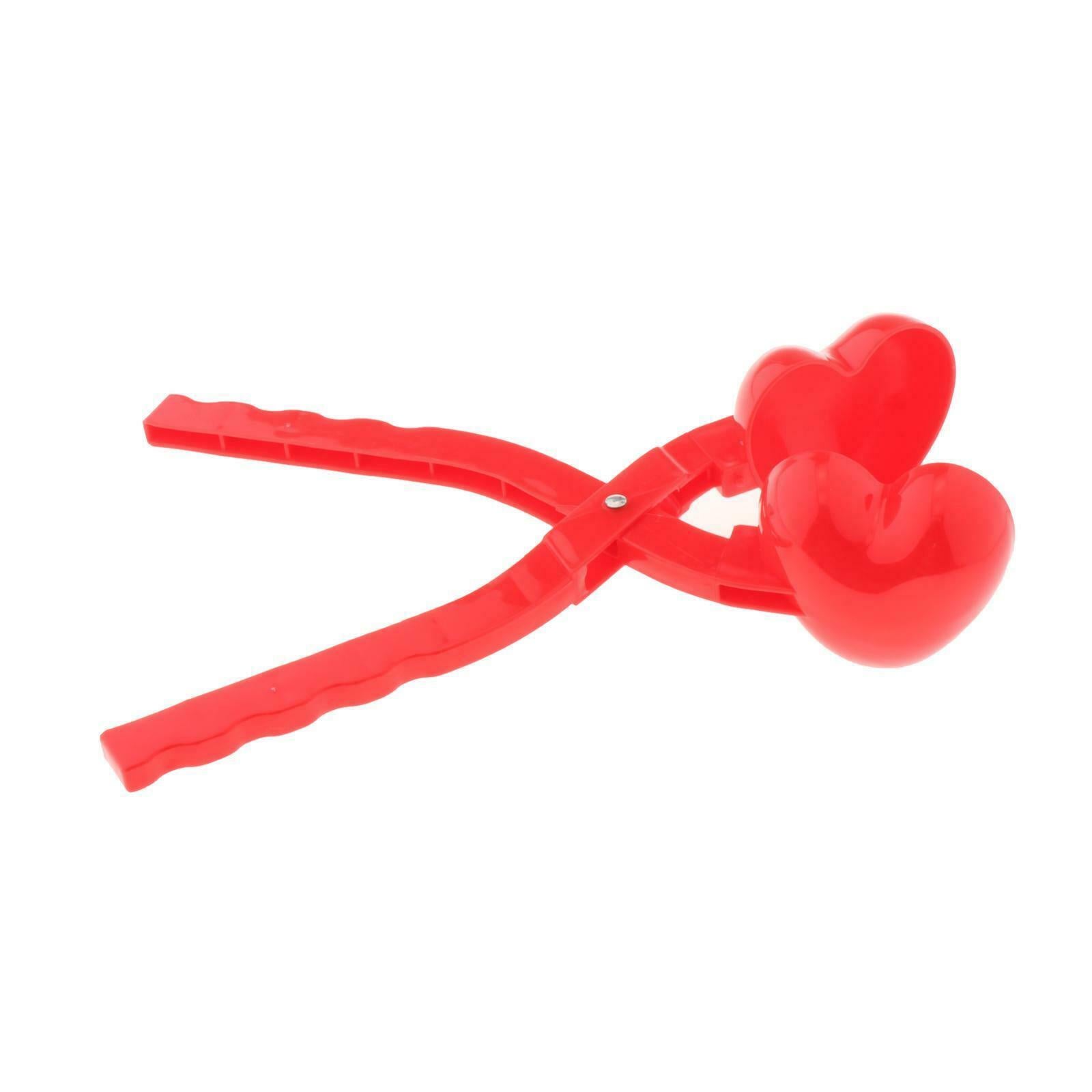 5x Heart Shaped Snow Ball Maker Kids Children Beach Sand Mold Snowball