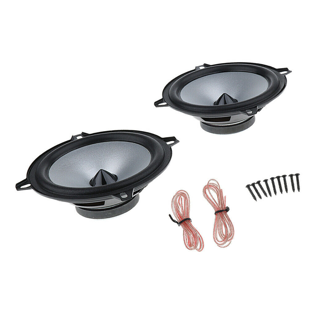 1 Pair of 5 "car Audio Stereo Subwoofer Woofer Full Range Speakers, Aftermarket