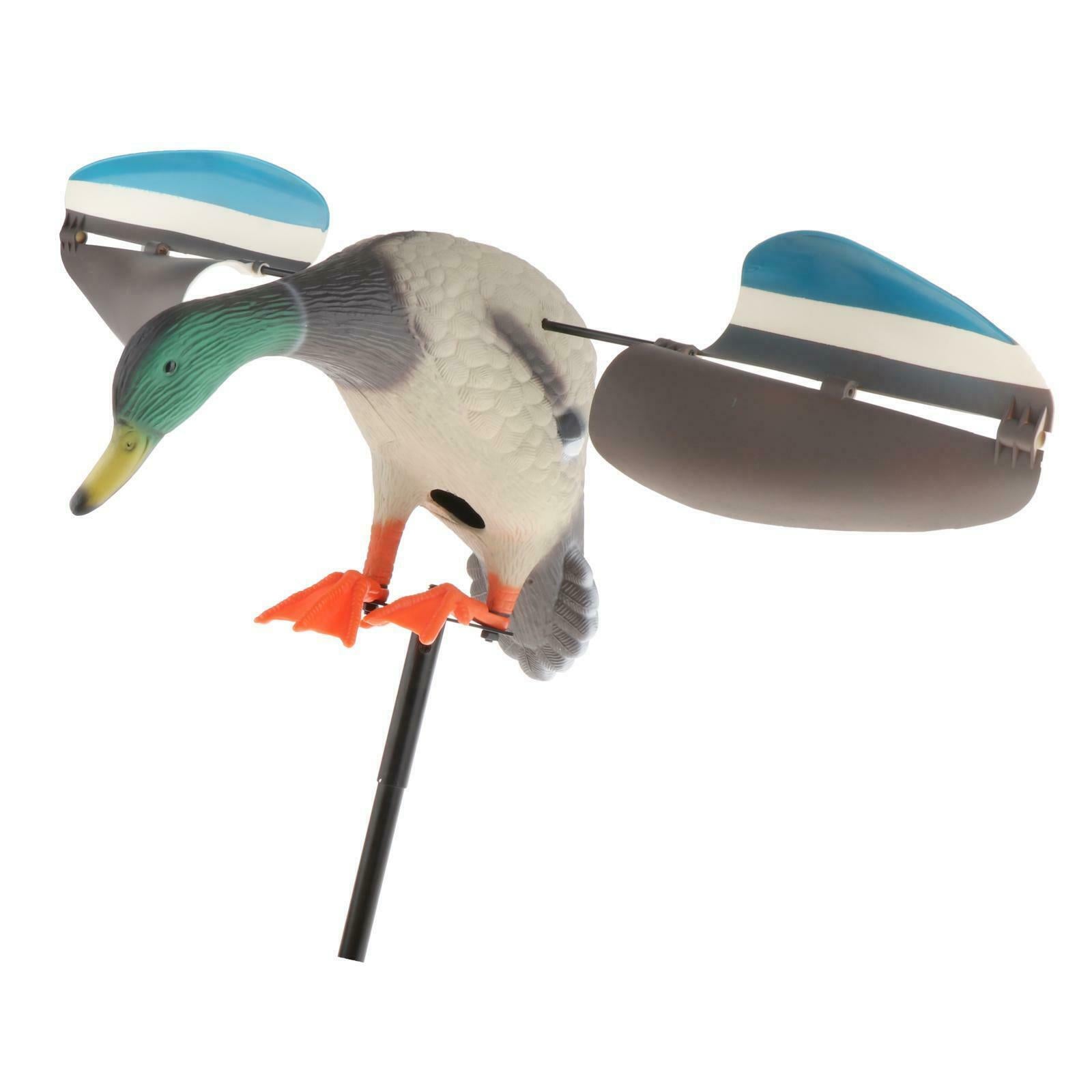 Wind Driven Duck Decoy, Simulation Mallard Drake Hunt Bait for Outdoor Hunting
