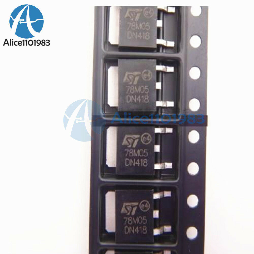 50PCS L78M05 78M05 ST TO-252 SMD Voltage Regulator IC