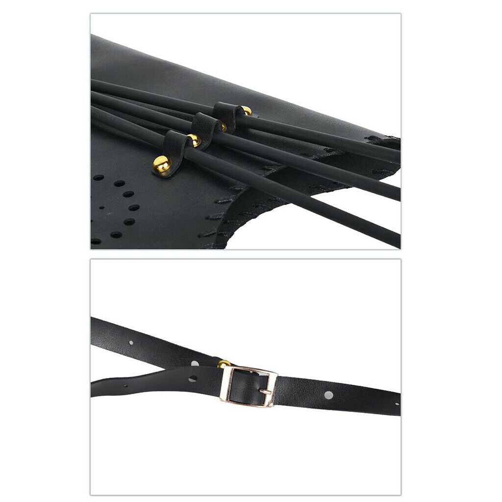 Leather Arrow Quiver Shoulder Hunting Target Holder for traditional recurve bow