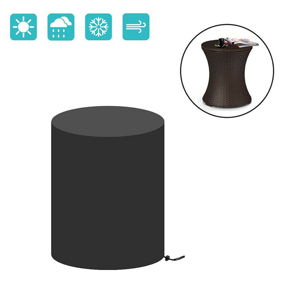 Patio Cooler Bar Table Cover Outdoor Waterproof Round Beer Cooler Table Cover