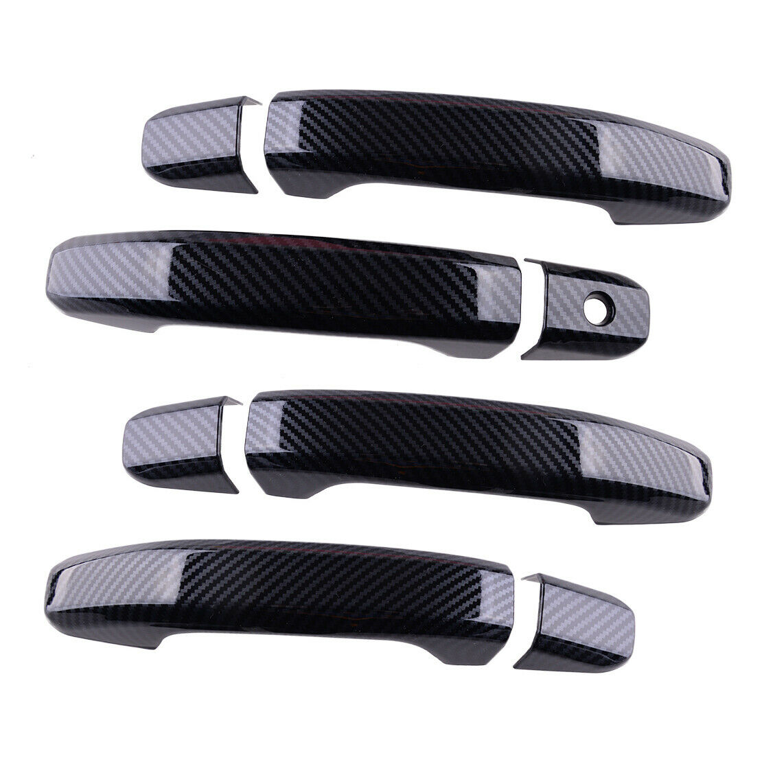 Carbon Fiber Style 4 Door Handle Cover Trim fit for Chevrolet Colorado 2015-20