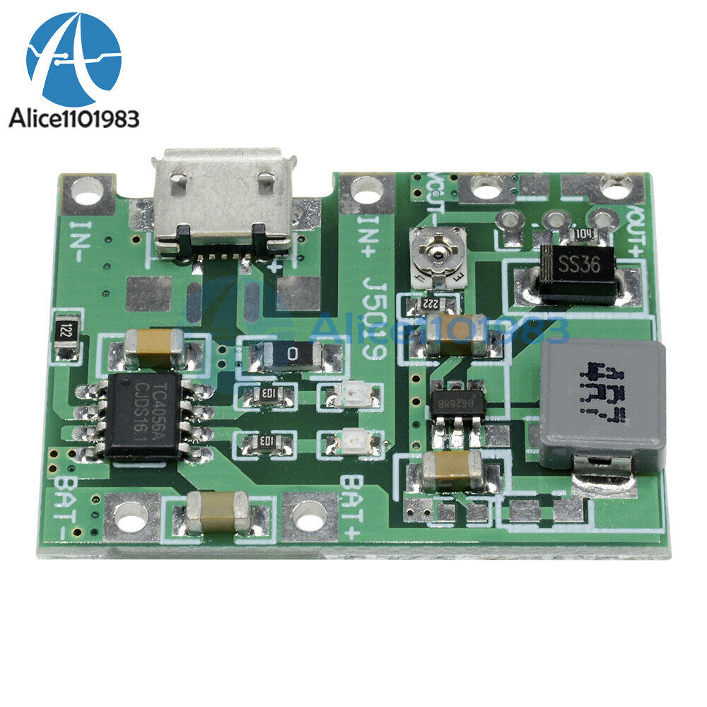 5PCS Battery Charger Board DC 3.7V 4.2V Step Up 18650 Li-ion Boost Module