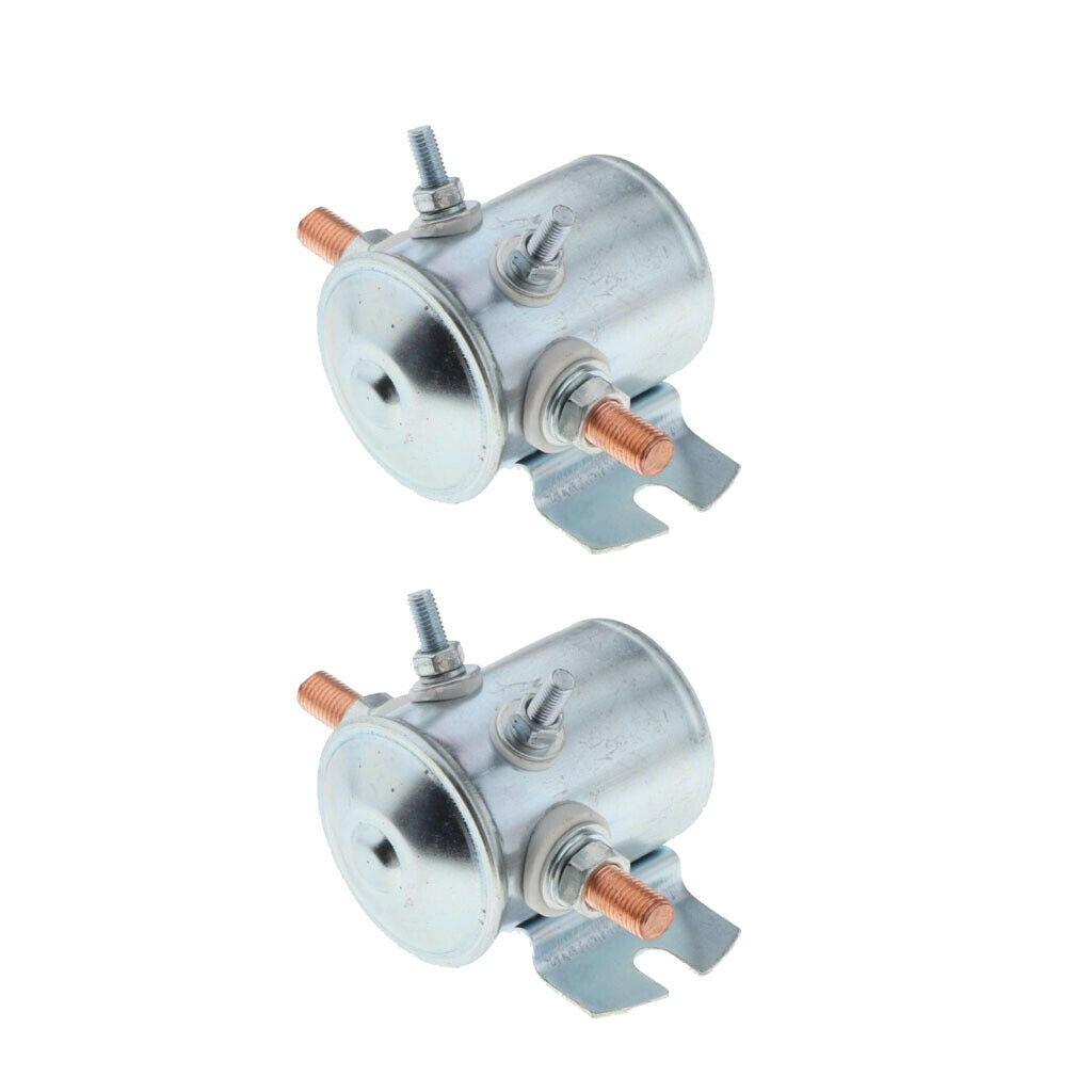 2Pcs Continuous Duty Solenoid Relay 300A Replacement Fits Golf Cart Mower