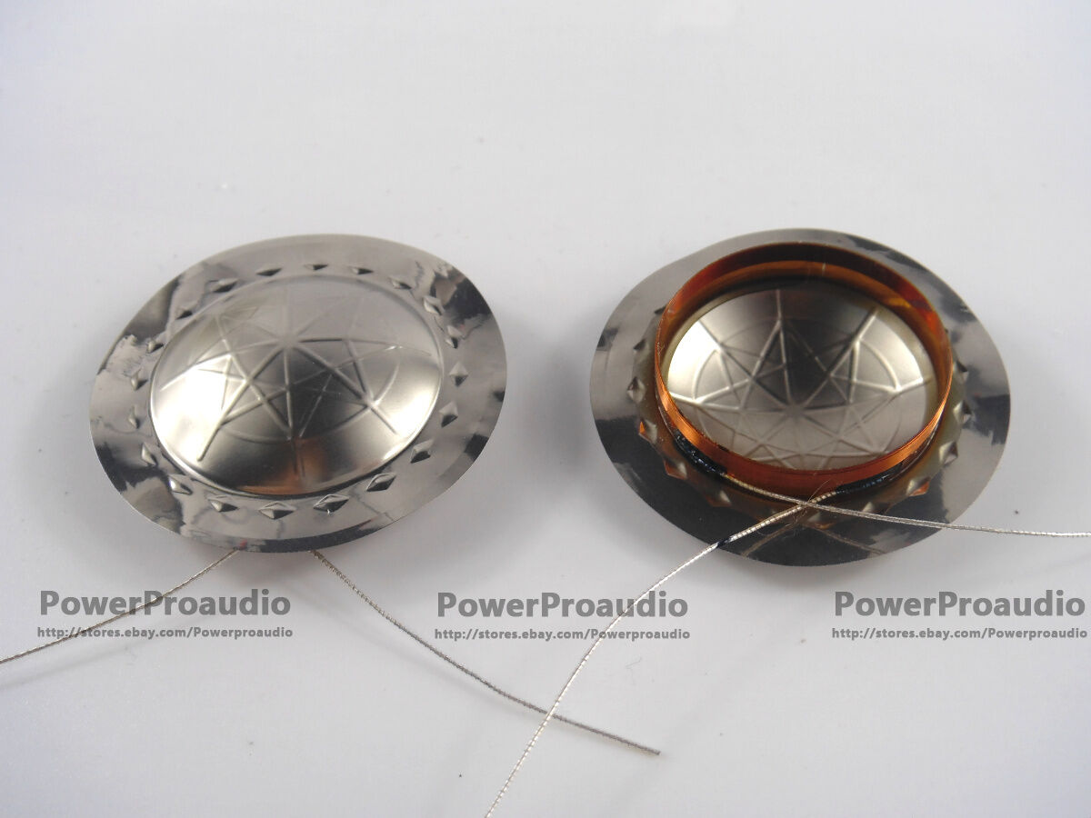 2 pcs 25.5mm 1" Diaphragm Titanium Voice coil 8 ohm 25.4mm Round Wire