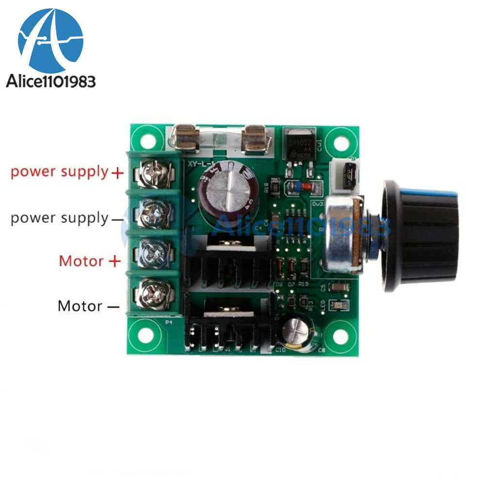2PCS 12V~40V 10A PWM DC Motor Speed Control Switch Controller Regulator Dimmer