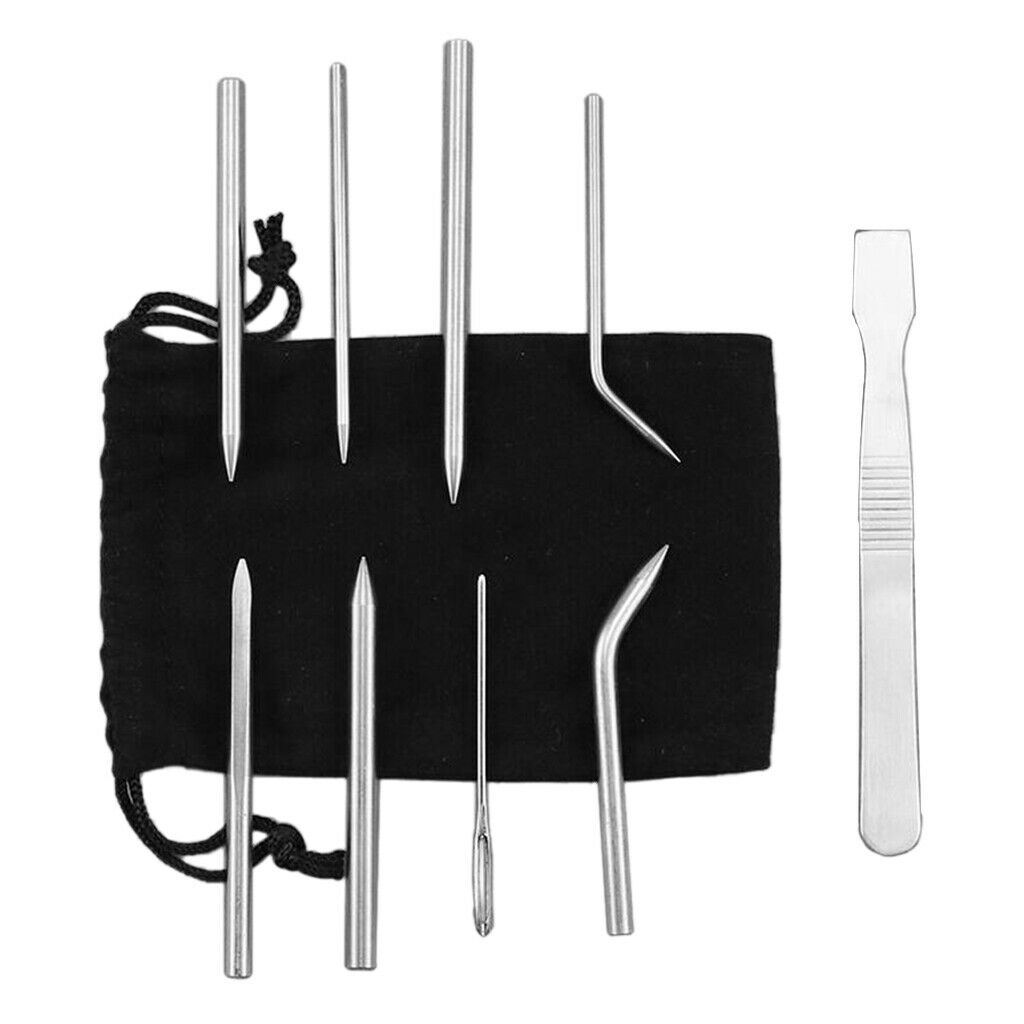 9x Paracord Stitching Set Durable Paracord Lacing Needle for Laces Weaving