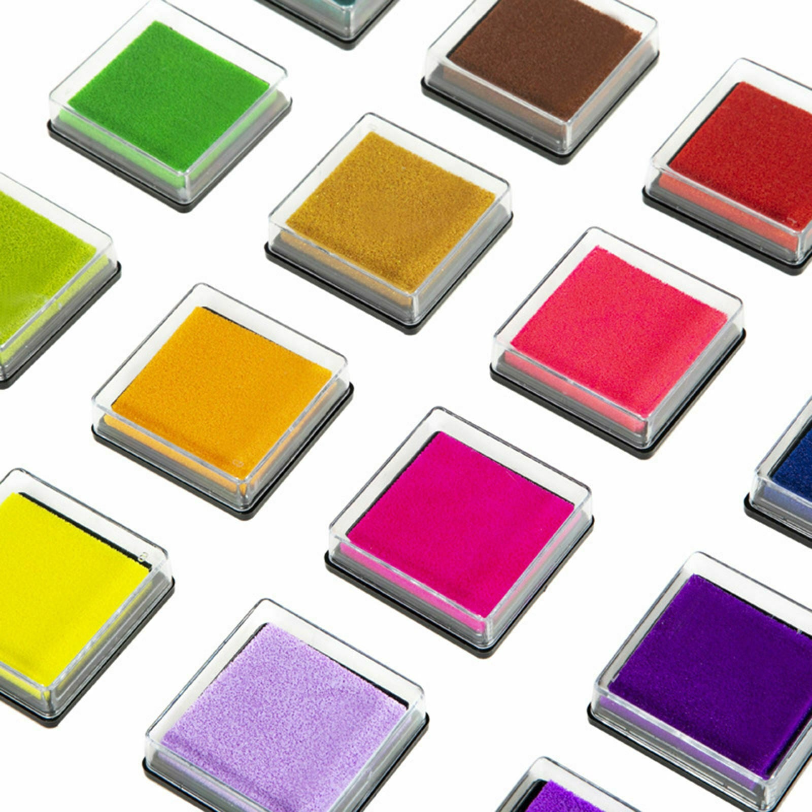 Finger Ink Pads Colorful for Paper Rubber Stamps Scrapbooking Decoration