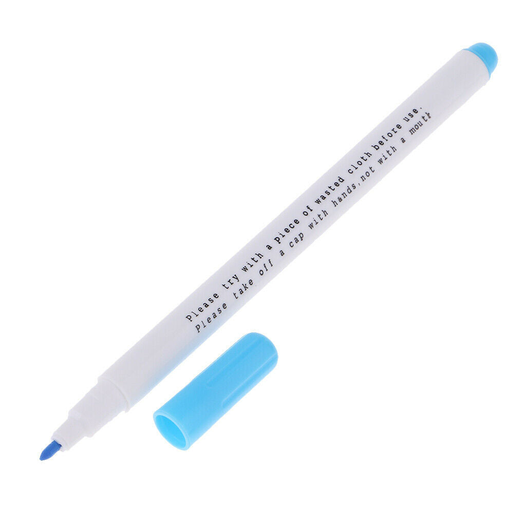 10pcs Blue Water Erasable Pen Water Soluble Pen