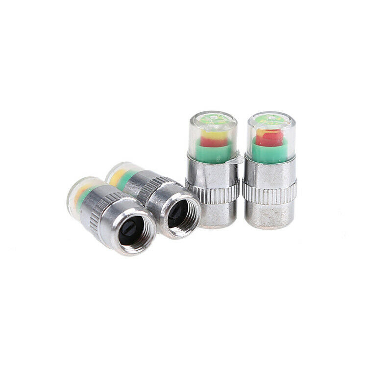 4pcs Car Tyre Stem Valve Caps Decor Cover Wheel Pressure Tire Air Sensor Dust