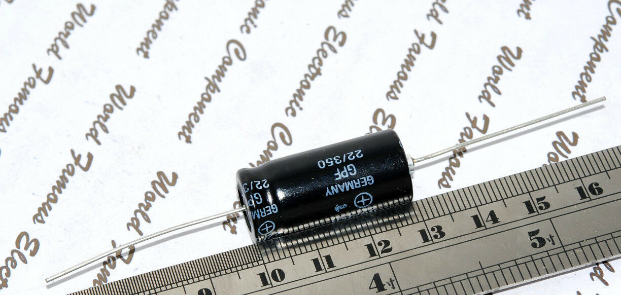 1pcs - SIEMENS (EPCOS) 22uF 350V Axial Electrolytic Capacitor - B43588E4226T