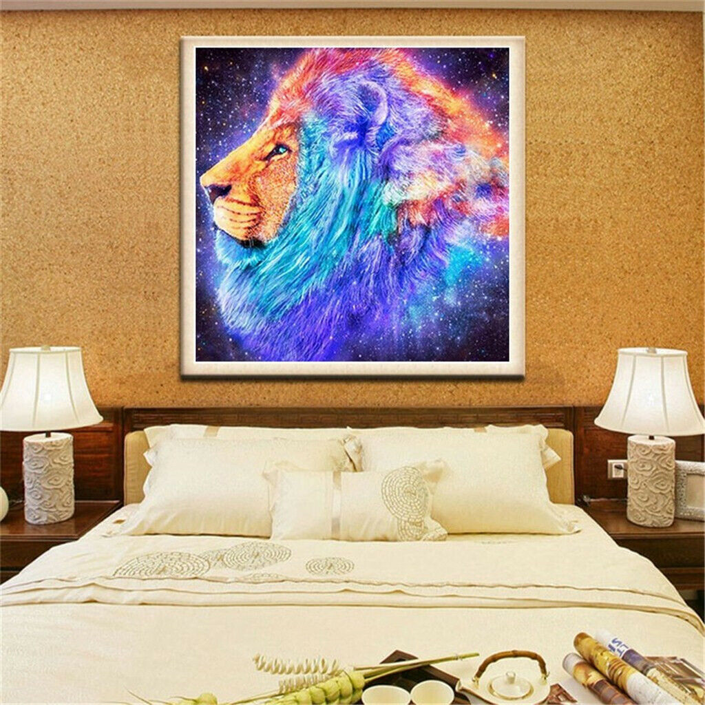 5D DIY Diamond Painting Animal Embroidery Art Craft For Home Decor Lion 1