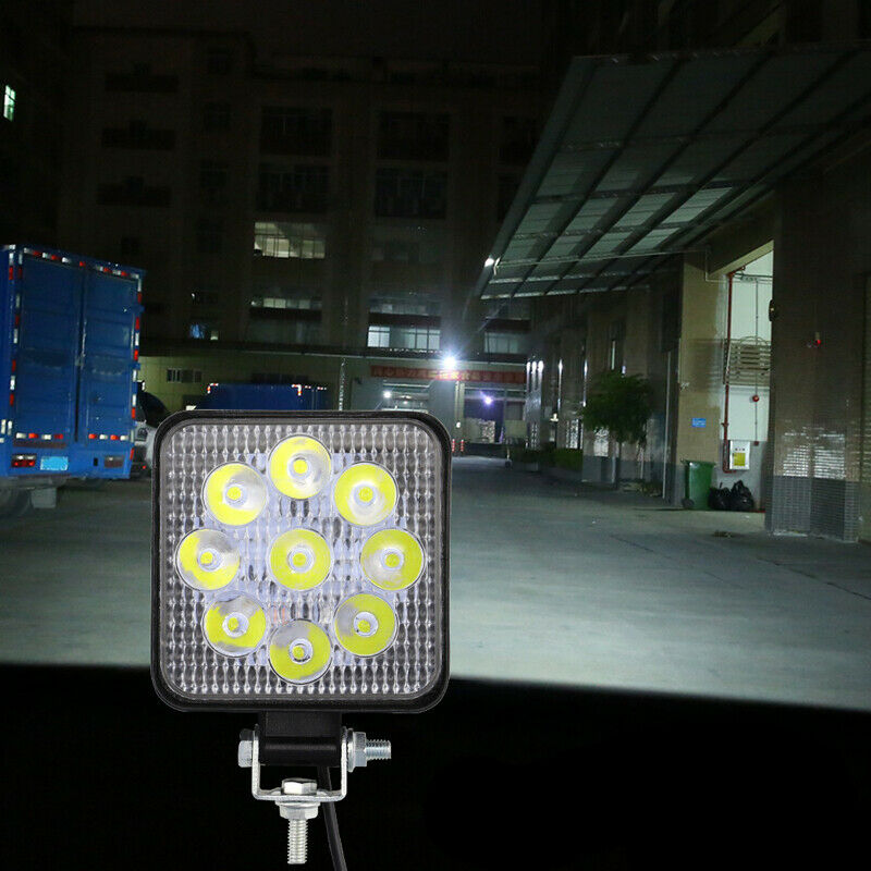 2PCS 9LED Car SUV Work Lights Spot Flood LED Light Bar Reverse Daytime Running