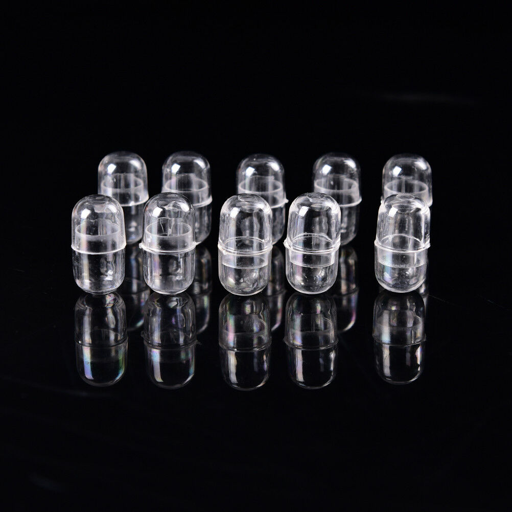10pcs Empty Gelatin 14*24mm Capsules Transparent Color Gel Caps Vo TwJCAUJ Kt