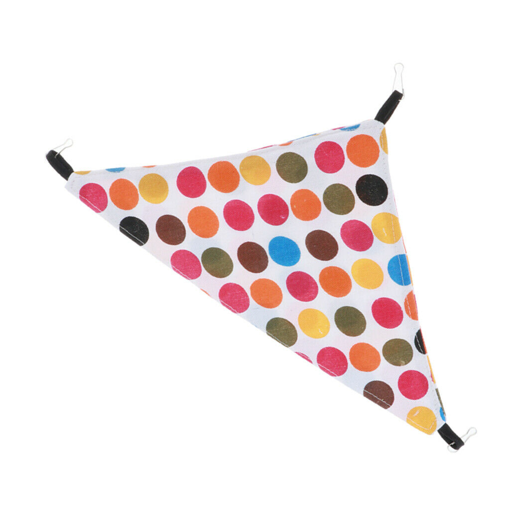 Triangular Hamster Small Animals Hammock Hanging Bed Mat Colorful