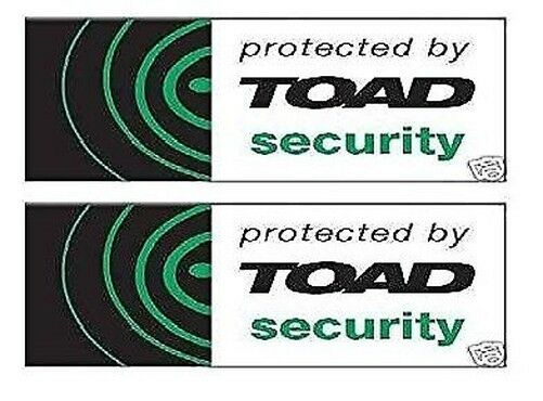2x Toad AI606 Car Alarm Window replacement Stickers. Bargain