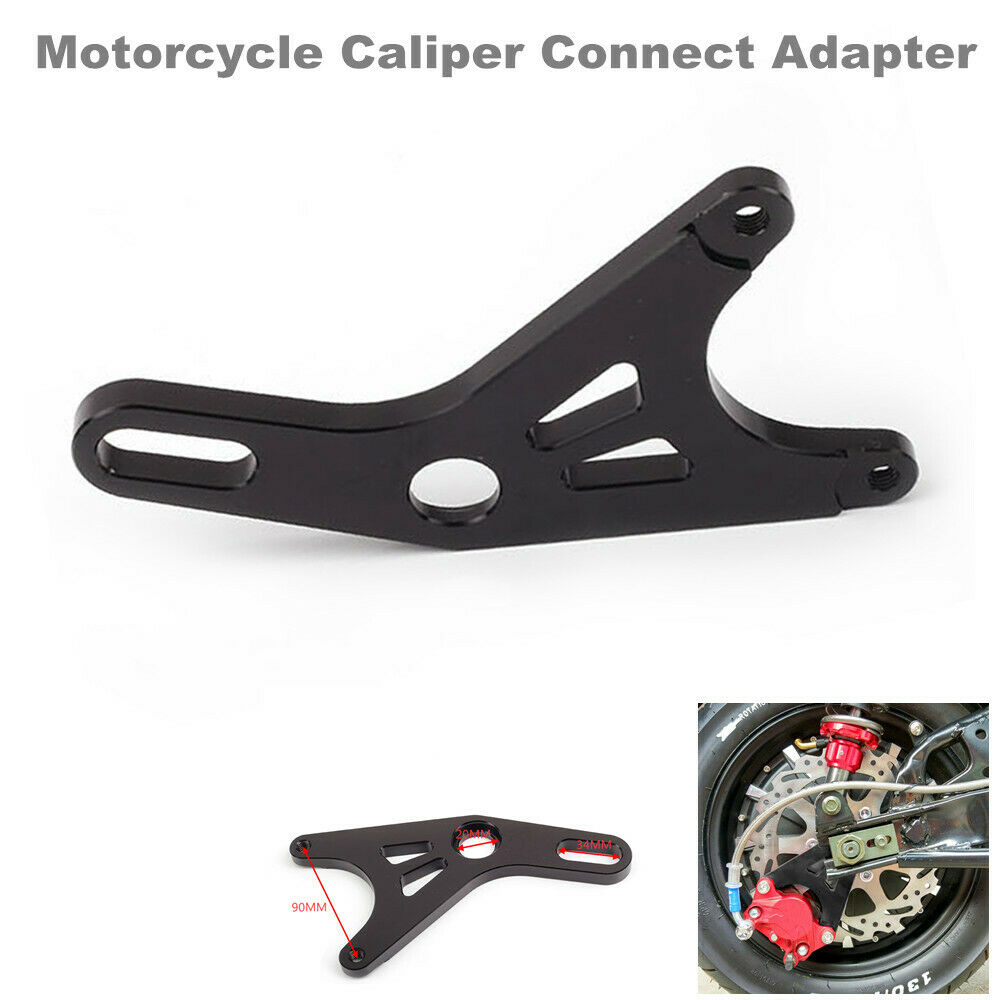 Motorcycle Bikes Cylinder Hydraulic Brake Caliper Rear Flat Fork Connect Adapter